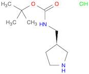 Carbamic acid, N-[(3R)-3-pyrrolidinylmethyl]-, 1,1-dimethylethyl ester, hydrochloride (1:1)