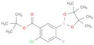 Benzoic acid, 2-chloro-4-fluoro-5-(4,4,5,5-tetramethyl-1,3,2-dioxaborolan-2-yl)-, 1,1-dimethylethyl ester