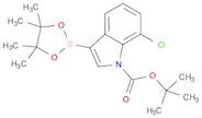 1H-Indole-1-carboxylic acid, 7-chloro-3-(4,4,5,5-tetramethyl-1,3,2-dioxaborolan-2-yl)-, 1,1-dimethylethyl ester
