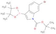 1H-Indole-1-carboxylic acid, 6-bromo-3-(4,4,5,5-tetramethyl-1,3,2-dioxaborolan-2-yl)-, 1,1-dimethylethyl ester