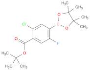 Benzoic acid, 2-chloro-5-fluoro-4-(4,4,5,5-tetramethyl-1,3,2-dioxaborolan-2-yl)-, 1,1-dimethylethy…
