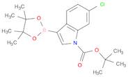 1H-Indole-1-carboxylic acid, 6-chloro-3-(4,4,5,5-tetramethyl-1,3,2-dioxaborolan-2-yl)-, 1,1-dimeth…