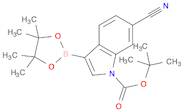 1H-Indole-1-carboxylic acid, 6-cyano-3-(4,4,5,5-tetramethyl-1,3,2-dioxaborolan-2-yl)-, 1,1-dimethy…