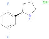 Pyrrolidine, 2-(2,5-difluorophenyl)-, hydrochloride (1:1), (2R)-