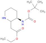 2-Piperidineacetic acid, 3-[[(1,1-dimethylethoxy)carbonyl]amino]-, ethyl ester, (3R)-