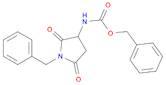 Carbamic acid, N-[2,5-dioxo-1-(phenylmethyl)-3-pyrrolidinyl]-, phenylmethyl ester