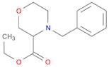 3-Morpholinecarboxylic acid, 4-(phenylmethyl)-, ethyl ester