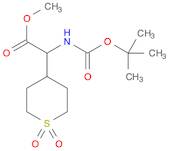 2H-Thiopyran-4-acetic acid, α-[[(1,1-dimethylethoxy)carbonyl]amino]tetrahydro-, methyl ester, 1,1-dioxide