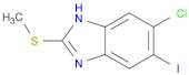 1H-Benzimidazole, 5-chloro-6-iodo-2-(methylthio)-