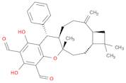 Benzo[b]cyclobuta[5,6]cyclonona[1,2-e]pyran-6,8-dicarboxaldehyde, 1,2,2a,3,4,4a,10,10a,11,12,13,13a-dodecahydro-7,9-dihydroxy-2,2,4a-trimethyl-13-methylene-10-phenyl-, (2aR,4aS,10S,10aR,13aS)-