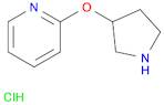 Pyridine, 2-(3-pyrrolidinyloxy)-, hydrochloride (1:2)