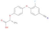 Propanoic acid, 2-[4-(4-cyano-2-fluorophenoxy)phenoxy]-, (2R)-