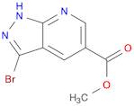 1H-Pyrazolo[3,4-b]pyridine-5-carboxylic acid, 3-bromo-, methyl ester