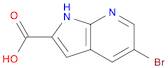 1H-Pyrrolo[2,3-b]pyridine-2-carboxylic acid, 5-bromo-