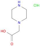 1-Piperazineacetic acid, hydrochloride (1:1)