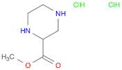 2-Piperazinecarboxylic acid, methyl ester, hydrochloride (1:2)