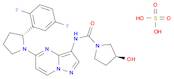 1-Pyrrolidinecarboxamide, N-[5-[(2R)-2-(2,5-difluorophenyl)-1-pyrrolidinyl]pyrazolo[1,5-a]pyrimidin-3-yl]-3-hydroxy-, (3S)-, sulfate (1:1)