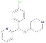 Pyridine, 2-[(4-chlorophenyl)(4-piperidinyloxy)methyl]-