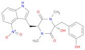 2,5-Piperazinedione, 3-hydroxy-3-[(3-hydroxyphenyl)methyl]-1,4-dimethyl-6-[(4-nitro-1H-indol-3-yl)methyl]-, (3R,6S)-