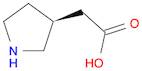 3-Pyrrolidineacetic acid, (3S)-