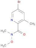 2-Pyridinecarboxamide, 5-bromo-N-methoxy-N,3-dimethyl-