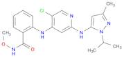 Benzamide, 2-[[5-chloro-2-[[3-methyl-1-(1-methylethyl)-1H-pyrazol-5-yl]amino]-4-pyridinyl]amino]-N-methoxy-