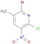Pyridine, 2-bromo-6-chloro-3-methyl-5-nitro-