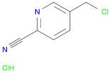 2-Pyridinecarbonitrile, 5-(chloromethyl)-, hydrochloride (1:1)