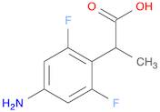 Benzeneacetic acid, 4-amino-2,6-difluoro-α-methyl-