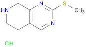 Pyrido[3,4-d]pyrimidine, 5,6,7,8-tetrahydro-2-(methylthio)-, hydrochloride (1:1)