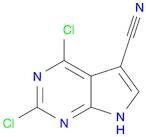 7H-Pyrrolo[2,3-d]pyrimidine-5-carbonitrile, 2,4-dichloro-