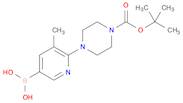 1-Piperazinecarboxylic acid, 4-(5-borono-3-methyl-2-pyridinyl)-, 1-(1,1-dimethylethyl) ester