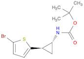 Carbamic acid, N-[(1R,2R)-2-(5-bromo-2-thienyl)cyclopropyl]-, 1,1-dimethylethyl ester, rel-