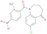 5H-1-Benzazepin-5-one, 7-chloro-1,2,3,4-tetrahydro-1-(2-methyl-4-nitrobenzoyl)-