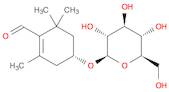 1-Cyclohexene-1-carboxaldehyde, 4-(β-D-glucopyranosyloxy)-2,6,6-trimethyl-, (4R)-