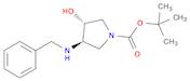 1-Pyrrolidinecarboxylic acid, 3-hydroxy-4-[(phenylmethyl)amino]-, 1,1-dimethylethyl ester, (3R,4R)-rel-