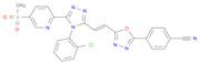 Benzonitrile, 4-[5-[(1E)-2-[4-(2-chlorophenyl)-5-[5-(methylsulfonyl)-2-pyridinyl]-4H-1,2,4-triazol-3-yl]ethenyl]-1,3,4-oxadiazol-2-yl]-