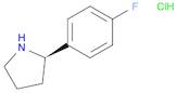 Pyrrolidine, 2-(4-fluorophenyl)-, hydrochloride (1:1), (2R)-