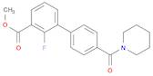 [1,1'-Biphenyl]-3-carboxylic acid, 2-fluoro-4'-(1-piperidinylcarbonyl)-, methyl ester