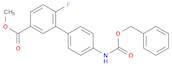 [1,1'-Biphenyl]-3-carboxylic acid, 6-fluoro-4'-[[(phenylmethoxy)carbonyl]amino]-, methyl ester