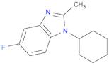 1H-Benzimidazole, 1-cyclohexyl-5-fluoro-2-methyl-