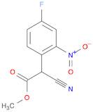 Benzeneacetic acid, α-cyano-4-fluoro-2-nitro-, methyl ester