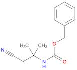 Carbamic acid, N-(2-cyano-1,1-dimethylethyl)-, phenylmethyl ester