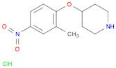 Piperidine, 4-(2-methyl-4-nitrophenoxy)-, hydrochloride (1:1)