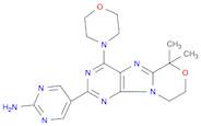 2-Pyrimidinamine, 5-[8,9-dihydro-6,6-dimethyl-4-(4-morpholinyl)-6H-[1,4]oxazino[4,3-e]purin-2-yl]-