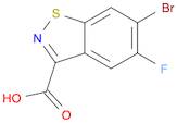 1,2-Benzisothiazole-3-carboxylic acid, 6-bromo-5-fluoro-