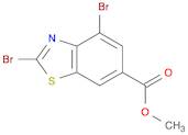 6-Benzothiazolecarboxylic acid, 2,4-dibromo-, methyl ester
