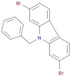 9H-Carbazole, 2,7-dibromo-9-(phenylmethyl)-