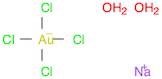 Aurate(1-), tetrachloro-, sodium, dihydrate, (SP-4-1)- (9CI)