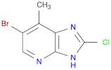 3H-Imidazo[4,5-b]pyridine, 6-bromo-2-chloro-7-methyl-